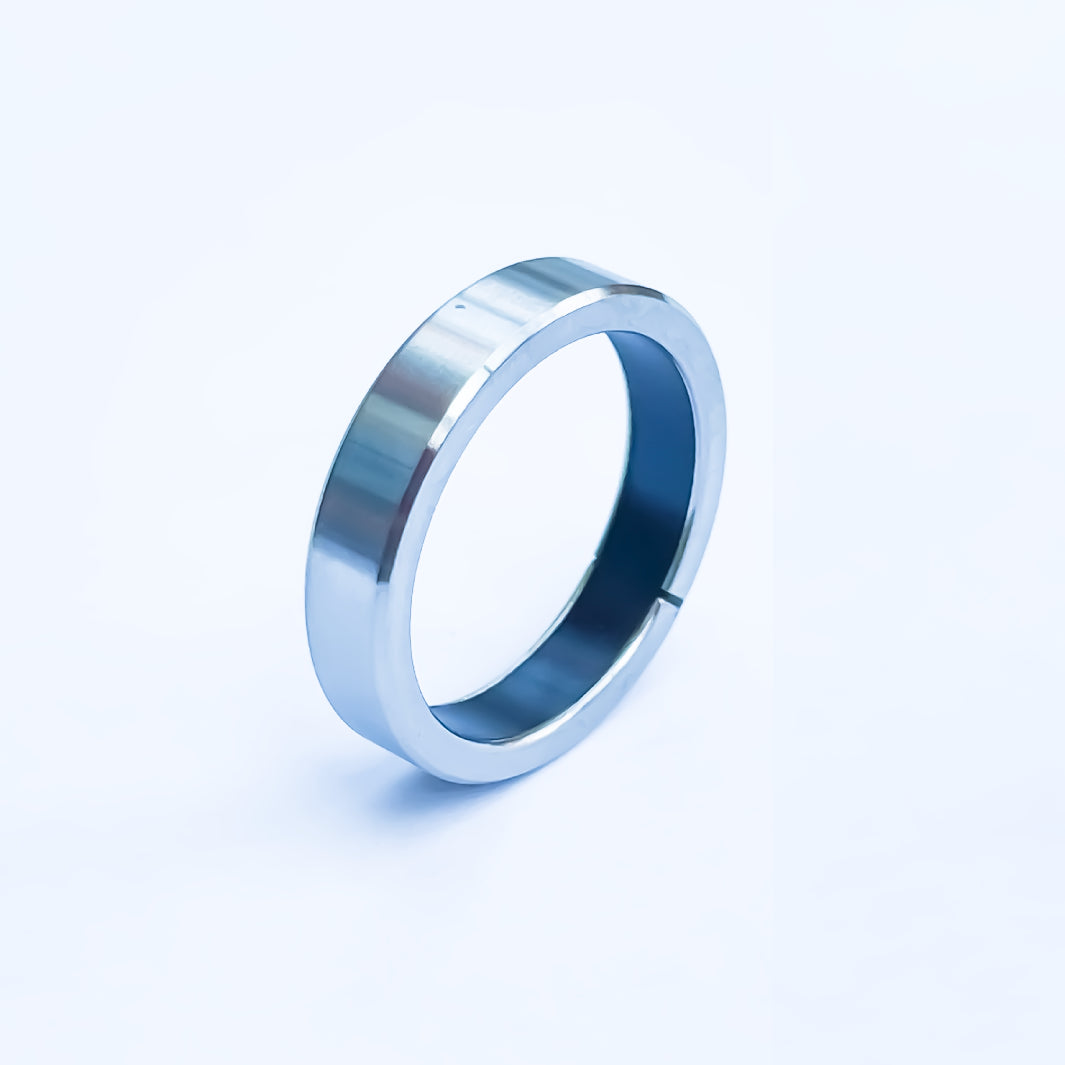 RingPay's Limited Edition Steel Ring shown on a plain light blue background.