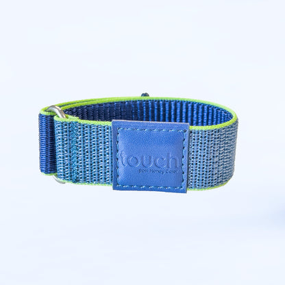 RingPay's Kids Payment Band in Blue on a plain background.